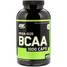 Optimum Nutrition, BCAA 1000 Caps Mega Size 1000 mg, Амінокисл...