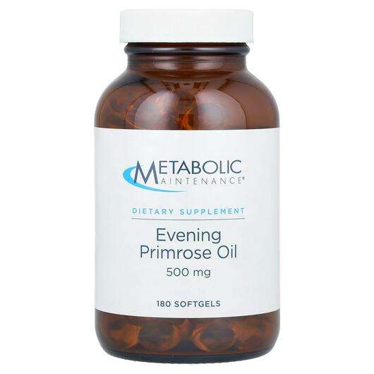 Основне фото товара Metabolic Maintenance, Evening Primrose Oil 500 mg, Олія приму...