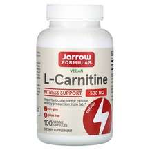 Jarrow Formulas, L-Карнитин 500 мг, L-Carnitine 500, 100 капсул