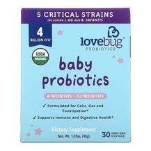 LoveBug, Baby Probiotics Tiny Tummies Daily Probiotic + Prebio...