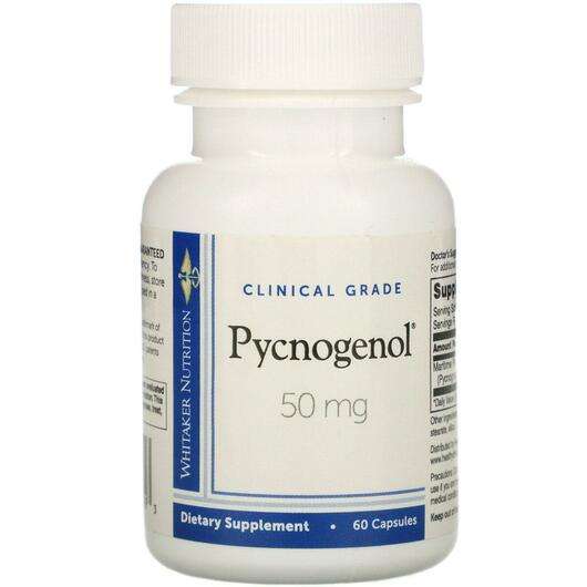 Основне фото товара Dr. Whitaker, Clinical Grade Pycnogenol 50 mg, Пікногенол, 60 ...