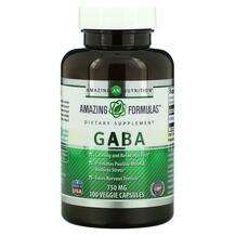 Amazing Nutrition, Gaba 750 mg, ГАМК, 100 капсул