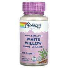 Solaray, Vital Extracts White Willow 600 mg, 60 VegCaps