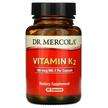 Dr Mercola, Vitamin K2 180 mcg MK7, Вітамін К2 180 мкг, 90 капсул