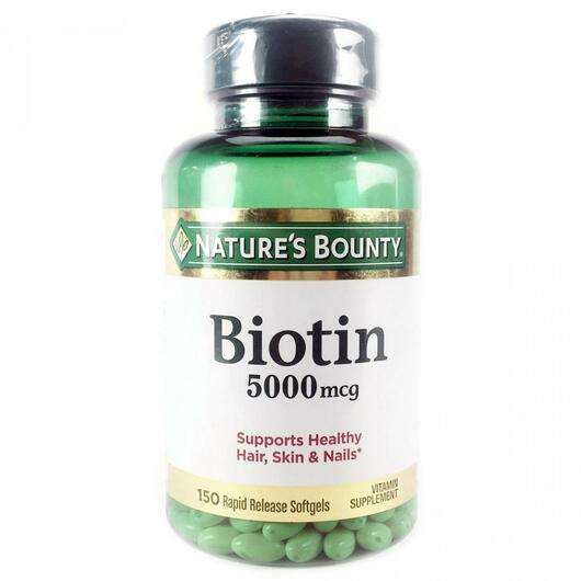 Biotin 5000 mcg, 150 Softgels