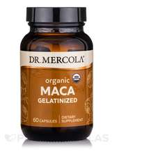 Dr. Mercola, Organic Maca Gelatinized, Мака, 60 капсул