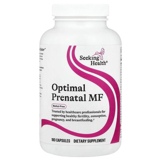 Основне фото товара Optimal Prenatal MF, Вітаміни для вагітних, 180 капсул