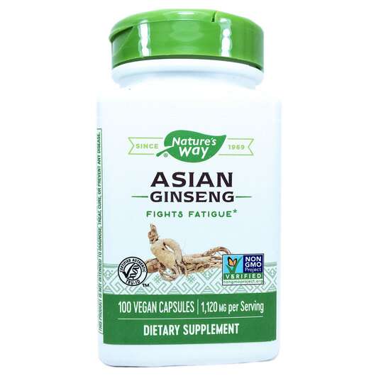 Asian Ginseng, Азіатський женьшень 560 мг, 100 капсул