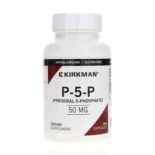 Основне фото товара Kirkman, P-5-P 50 mg, Піридоксал-5-фосфат, 100 капсул