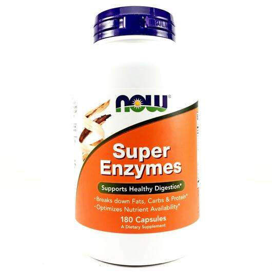 Основне фото товара Now, Super Enzymes, Супер Ферменти, 180 капсул