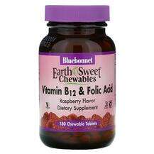 Bluebonnet, Vitamin B-12 & Folic Acid Raspberry Flavor, 18...