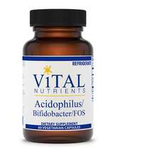 Vital Nutrients, Acidophilus/Bifidobacter/FOS, 60 Vegetable Ca...