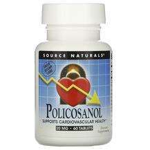 Source Naturals, Policosanol 20 mg, 60 Tablets