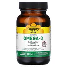 Natural Omega-3 1000 mg Омега 3 Country Life