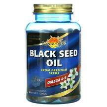 Black Seed Oil 1000 mg 90, Масло черного тмина 1000 мг, 90 капсул