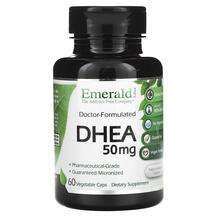 Emerald, DHEA 50 mg, Дегідроепіандростерон, 60 капсул