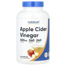 Apple Cider Vinegar 500 mg Яблочный уксус Nutricost Apple Cider Vinegar 500 mg Яблочный уксус Nutricost