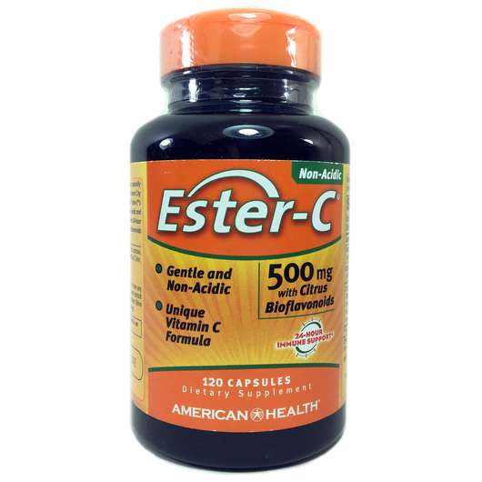 Ester-C 500 mg, Эстер-С с Биофлавоноидами, 120 капсул