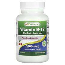 Best Naturals, Vitamin B-12 Methylcobalamin 6000 mcg, Вітамін ...
