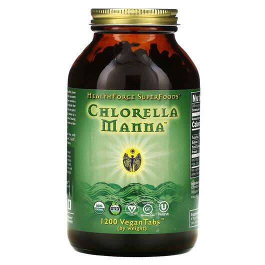 Основное фото товара HealthForce Superfoods, Хлорелла, Chlorella Manna, 1200 таблеток