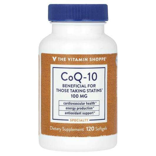 Основное фото товара The Vitamin Shoppe, Коэнзим Q10, CoQ-10 100 mg, 120 капсул