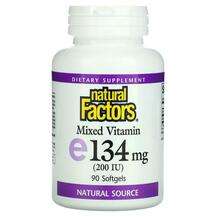 Natural Factors, Mixed Vitamin E 200 IU 90, Вітамін E Токоферо...