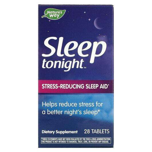 Основне фото товара Nature's Way, Sleep Tonight, Підтримка здорового сну, 28 таблеток