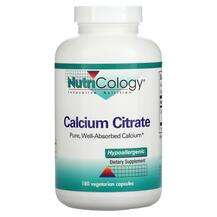 Nutricology, Calcium Citrate, Цитрат Кальцію, 180 капсул