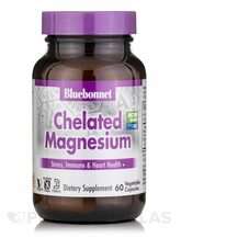 Bluebonnet, Магний, Chelated Magnesium, 60 капсул