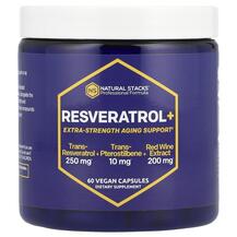 Ресвератрол Resveratrol+ Natural Stacks 60 капсул