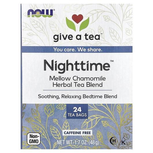 Основне фото товара Real Tea Nighttime Caffeine-Free 24 Tea Bags, Органічний Чай, 48 