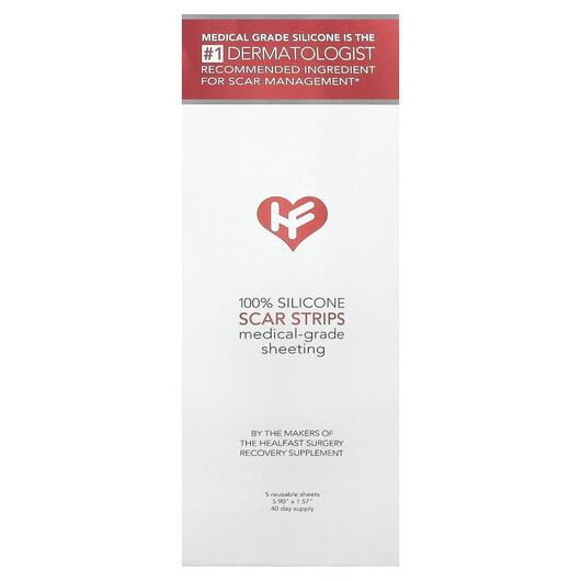 Основне фото товара 100% Silicone Scar, Пластири, патчі для обличчя, 5 Reusable Sheet