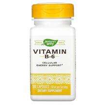 Nature's Way, Витамин B6, Vitamin B-6, 100 капсул