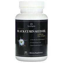 Sunergetic, Premium Black Cumin Seed Oil 1000 mg, Куркумін, 90...