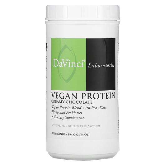 Основне фото товара DaVinci Laboratories, Vegan Protein Creamy Chocolate, Протеїн ...