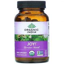 Organic India, Joy! Elevates Mood, Підтримка стресу, 90 капсул