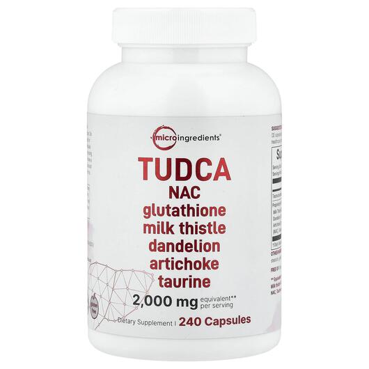 Основне фото товара Micro Ingredients, TUDCA, Тудка, 240 капсул