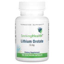 Seeking Health, Lithium Orotate 5 mg, Літій, 100 капсул