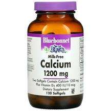 Bluebonnet, Кальций без молока 1200 мг, Milk-Free Calcium 1200...