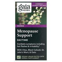 Gaia Herbs, Women Menopause Support Daytime, 60 Vegan Liquid P...