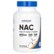 N-ацетилцистеин, NAC Vegan N-Acetyl L-Cysteine 600 mg, 120 капсул