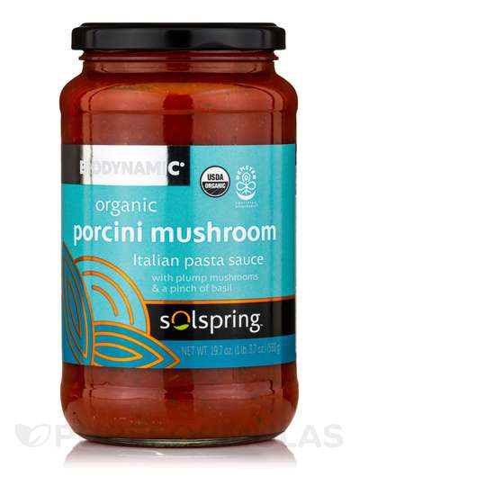 Solspring Biodynamic Organic Porcini Mushroom Italian Pasta Sauce, Соус, 560 г