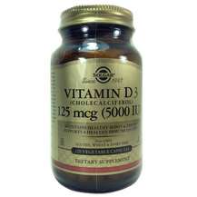 Solgar, Витамин D3 125 мкг 5000 МЕ, Vitamin D3 Cholecalciferol...