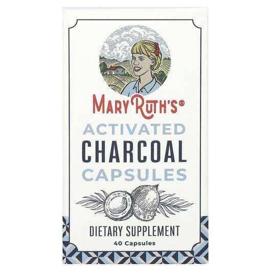 Основне фото товара MaryRuth's, Activated Charcoal Capsules, Активоване вугілля, 4...