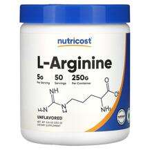 Nutricost, L-Аргинин, L-Arginine Unflavored, 250 г