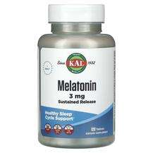 KAL, Melatonin Sustained Release 3 mg, Мелатонін, 120 таблеток
