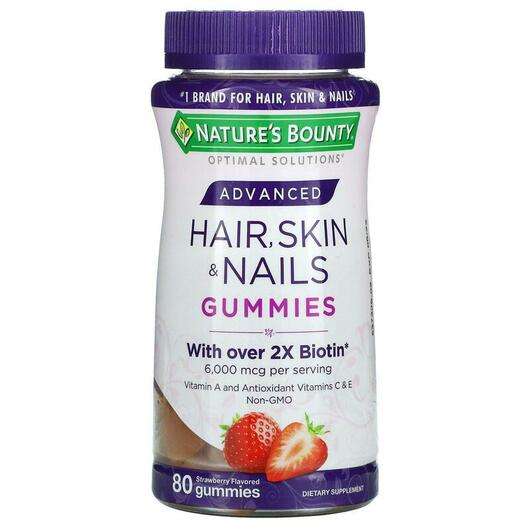 Основне фото товара Nature's Bounty, Advanced Hair Skin & Nails Gummies, ...