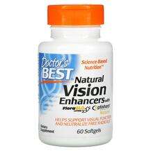 Doctor's Best, Natural Vision Enhancers, Підтримка зору, 60 ка...