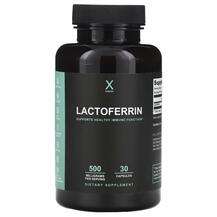 HumanX, Лактоферрин, Lactoferrin 500 mg, 30 капсул