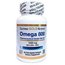 California Gold Nutrition, Омега 800 1000 мг 80% ЭПК и ДГК, Om...